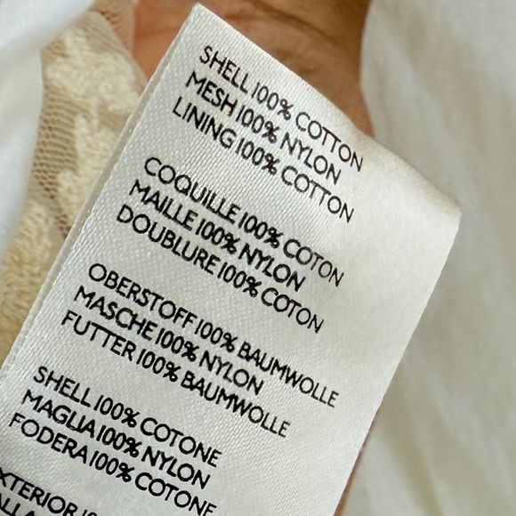 Maeve Anthropologie Ivory Lace Boho Blouse Romantic Cottagecore Feminine - Picture 11 of 11